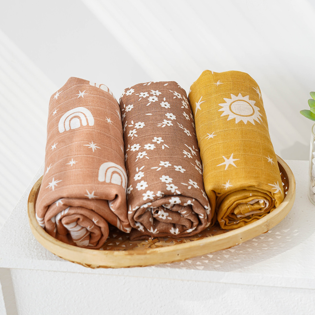 3PCS/Set Bamboo Muslin Swaddle - огляд і ціна Muslin Swaddle Wrap