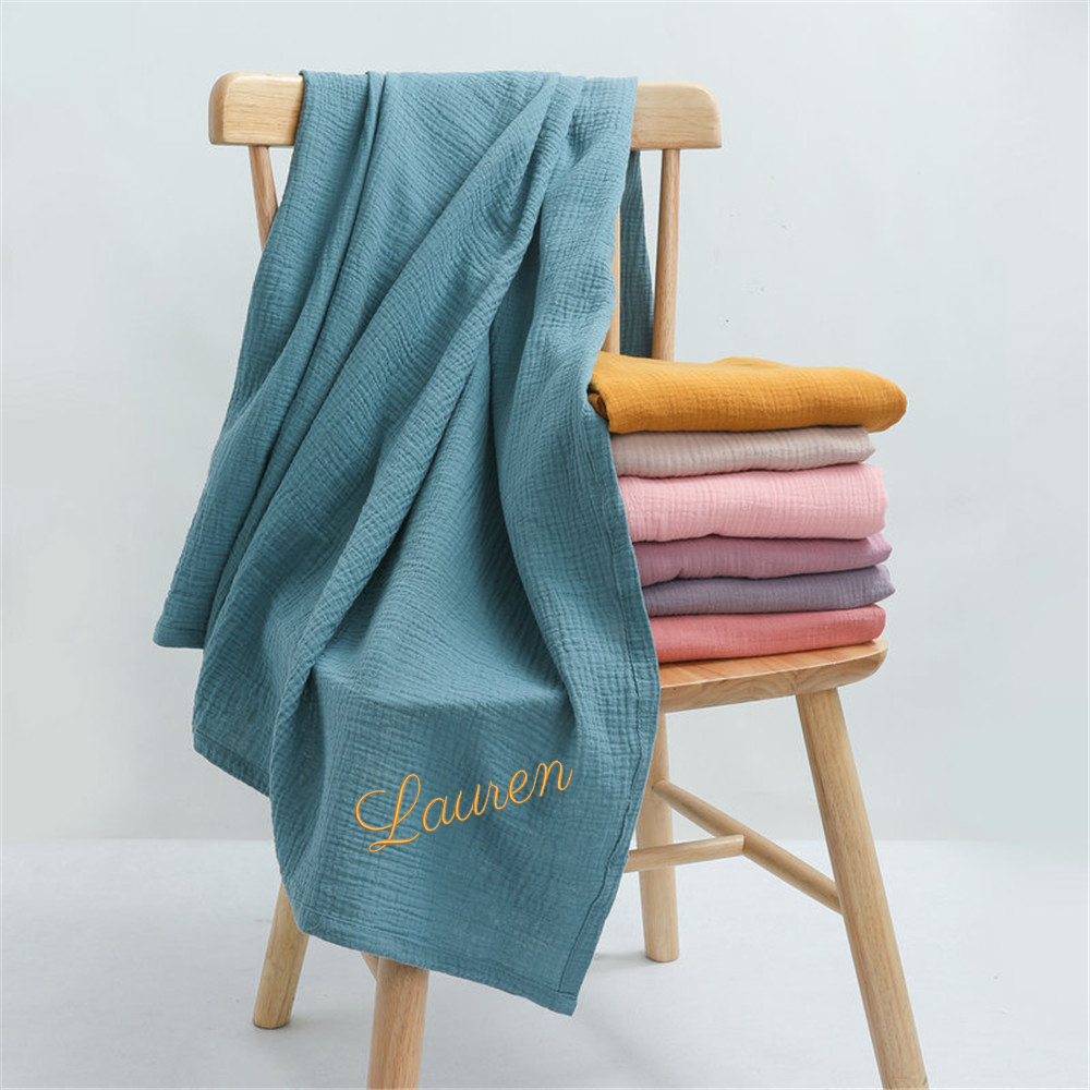 Personalized Name Embroidered  - огляд і ціна Muslin Swaddle Wrap