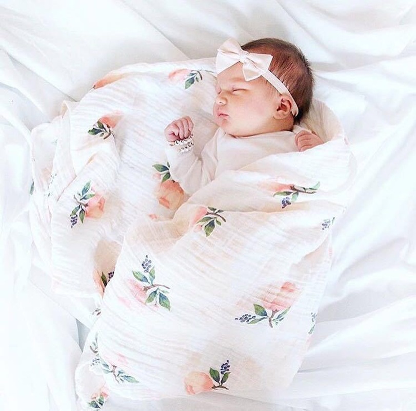Rose 120x120cm 70% Bamboo 30%  - огляд і ціна Muslin Swaddle Wrap