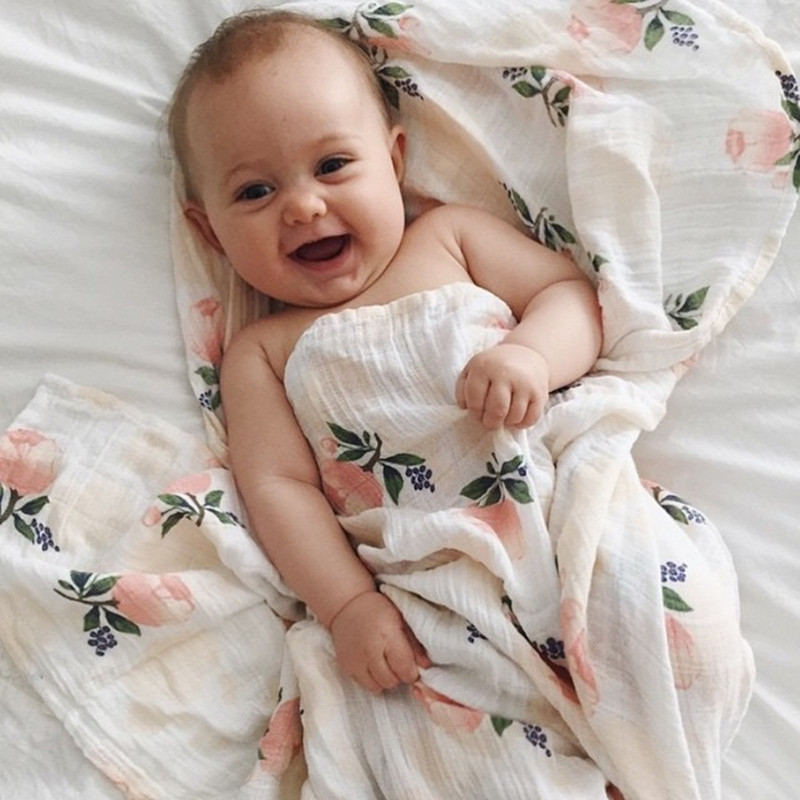 Rose 120x120cm 70% Bamboo 30%  - огляд і ціна Muslin Swaddle Wrap